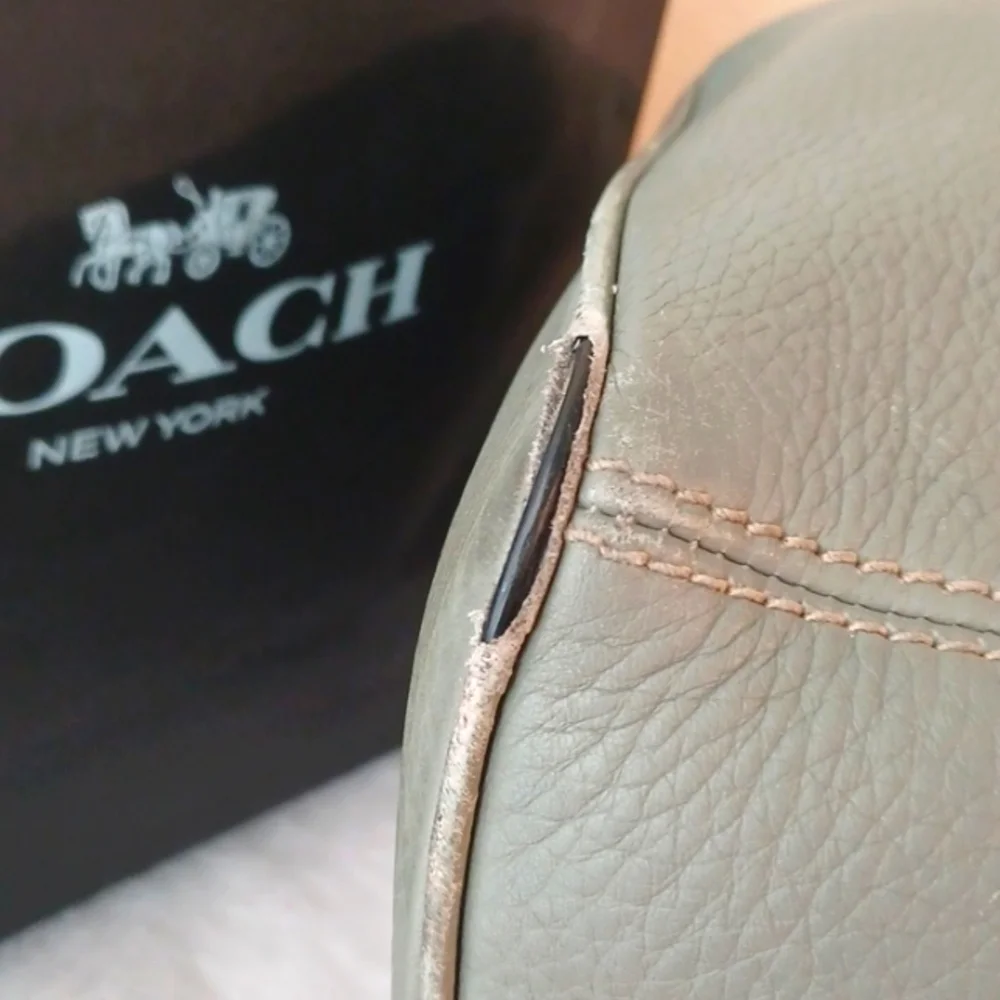 Coach Vintage A6E4922 Sonoma Leather Pebbled Backpack Purse Sling Bag DUST BAG - Picture 3 of 16